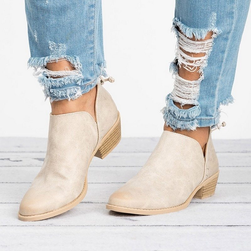 Bottines à talons hauts rétro pour femmes, chaussures d'automne