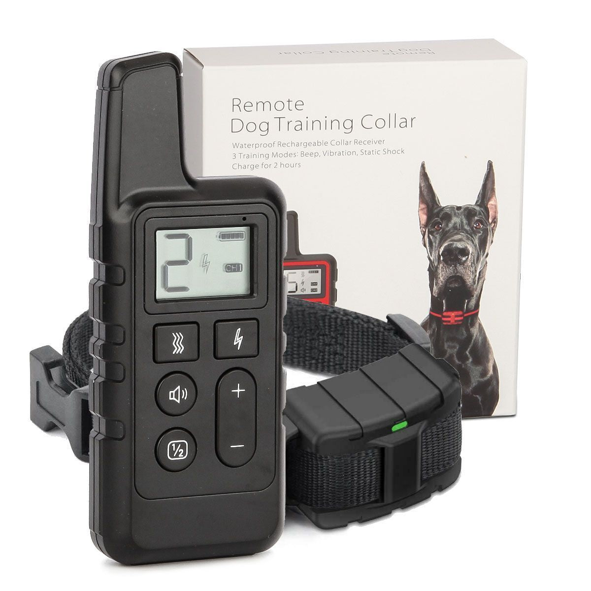 2700 FT Remote Dog Shock Training Collar Rechargeable Waterproof LCD Pet Trainer
