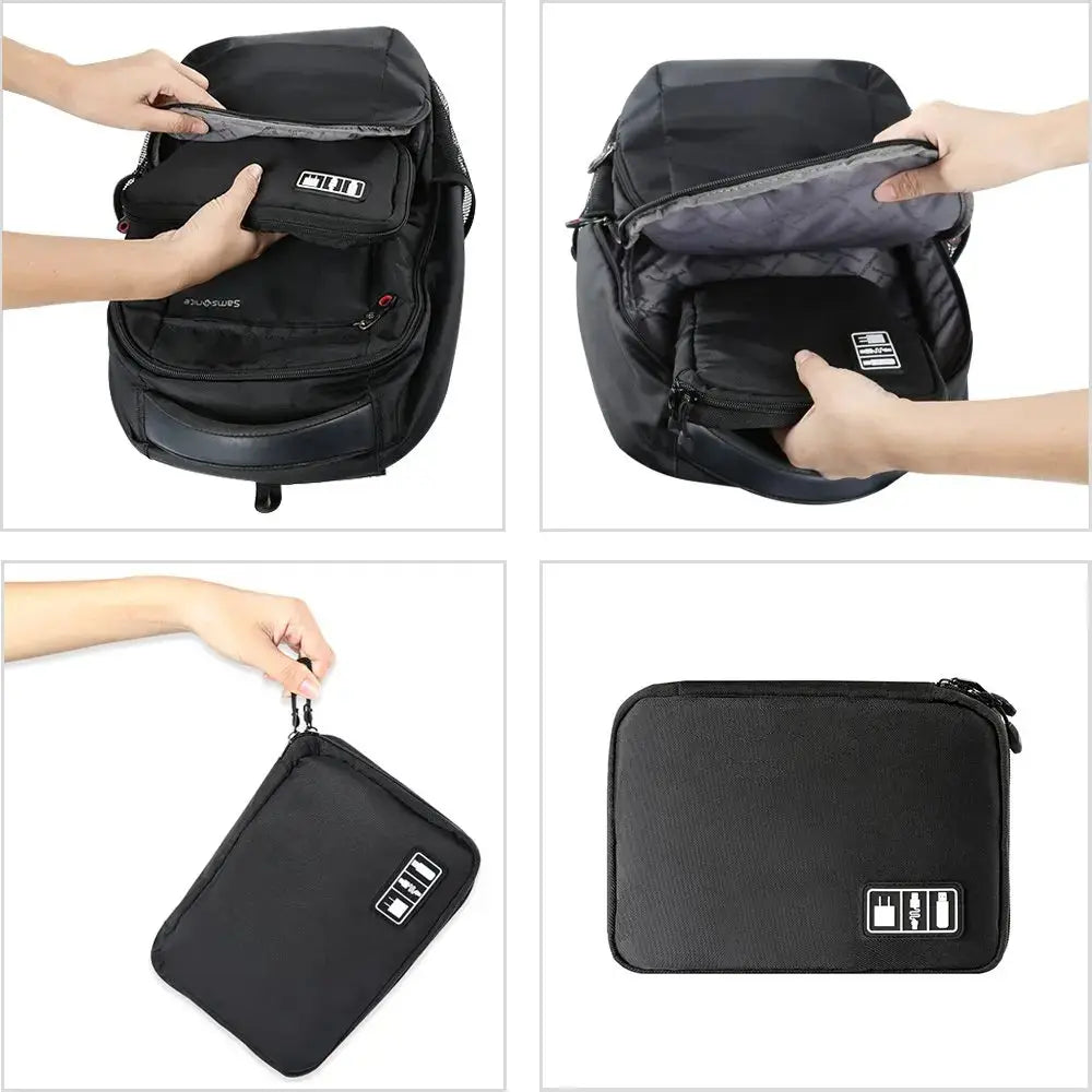 Travel Electronics Cable Organizer Bag Portable Storage Case Deribla Store