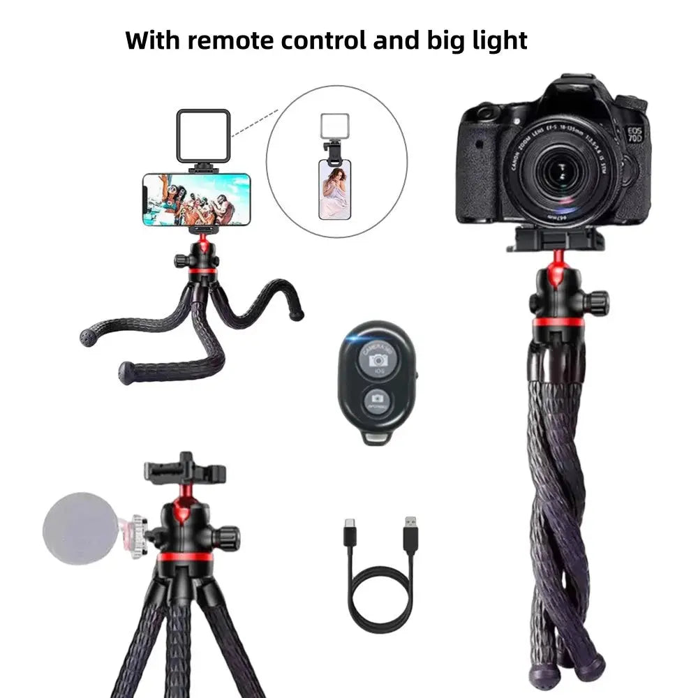 FANGTUOSI 2025 Flexible Octopus Tripod for Phone Camera DSLR Deribla Store
