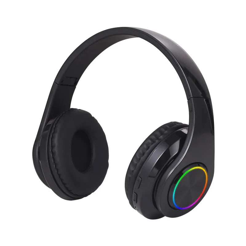 Casque sans fil Bluetooth 5.0 avec microphone supra-auriculaire