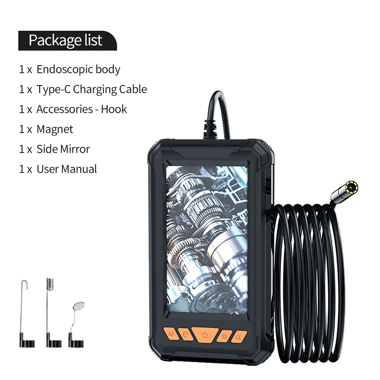 Borescope Camera 4.3'' LCD HD1080P