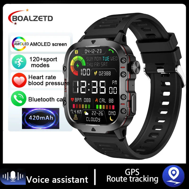 2025 New For Men Military Smart Watch Men IP68 5ATM Outdoor