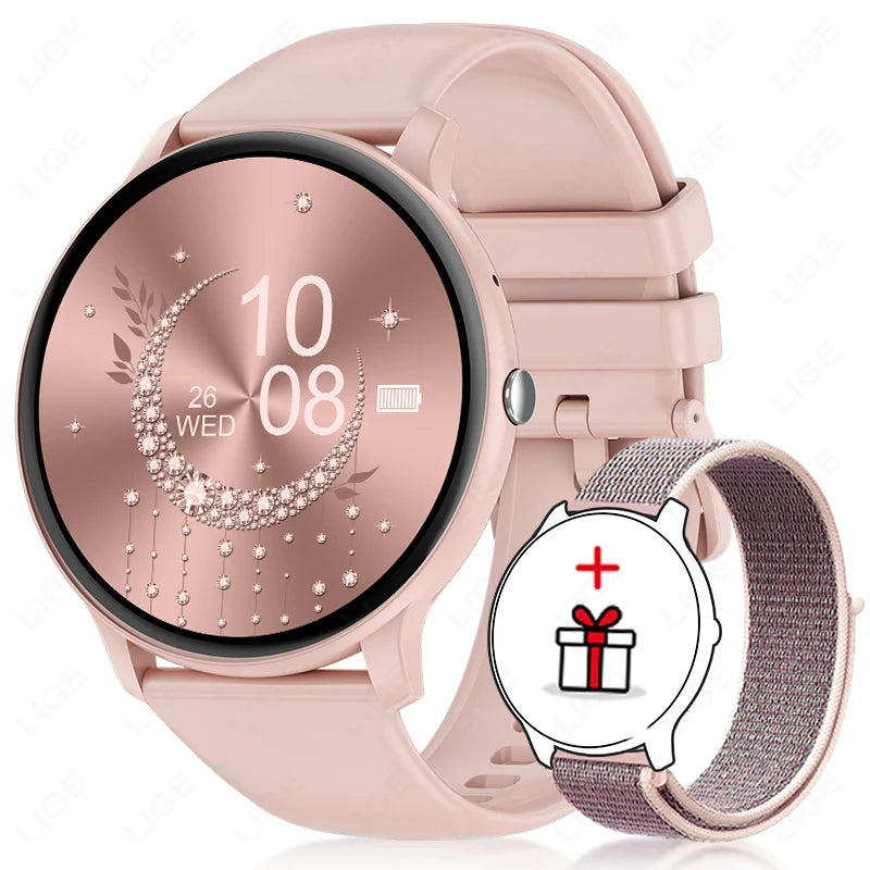 LIGE Smart Watch Women Men Bluetooth Call Sports Fitness Watches