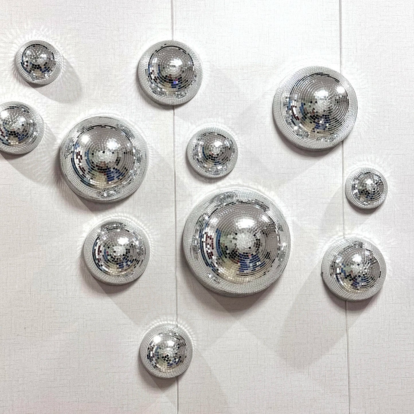 Wall Disco Ball Mirrored Designs Metallic Home Decor Mirror Ball