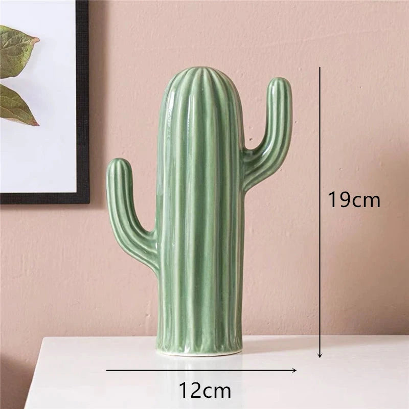 Nordic Ceramic Handicrafts Simulation Cactus Ornaments Art Decorative Deribla Store