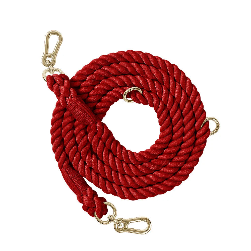 Handmade Braided Dog Leash - 250cm Strong Cotton Rope Heavy Duty Leash - Deribla Store
