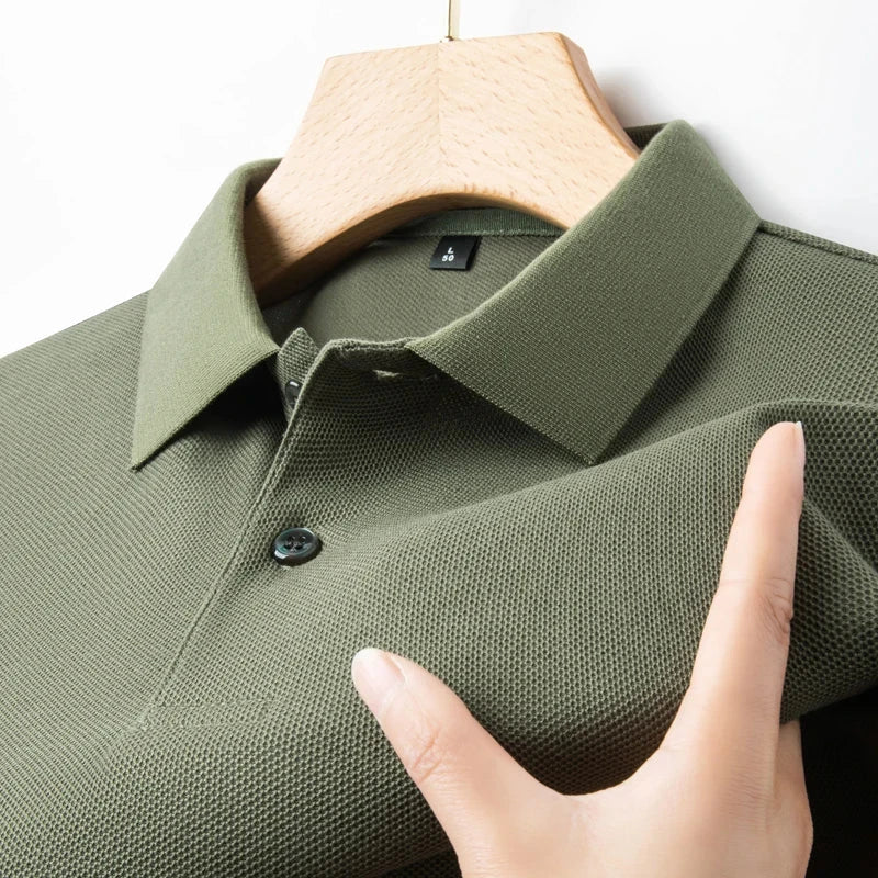 Men's 100% Cotton Polo Shirt Summer Fashion Casual Short Deribla Store