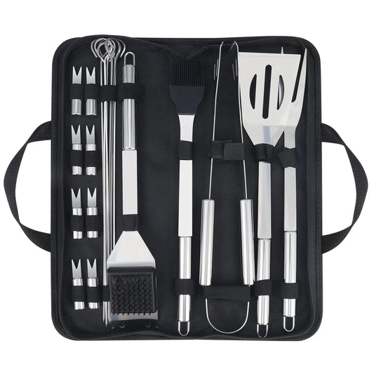 20PCS Barbecue Utensils, Grill Tools, Heavy Duty Stainless Steel Deribla Store