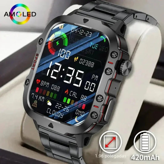 2025 New Men Military Smart Watch IP68 5ATM for Outdoor Adventure - Deribla Store