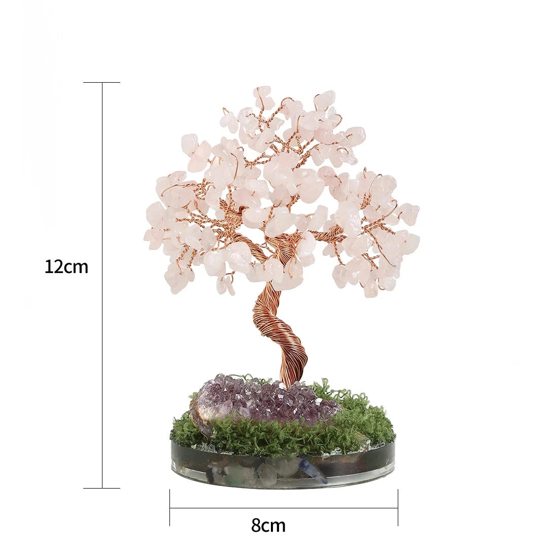 Crystal Money Tree Crystal Stone Rainbow Natural Gem Sitting Floor Deribla Store