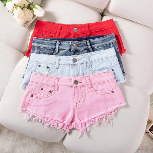 25 New Summer Fashion Sexy Low Waist Ripped Women's Denim Shorts Hot Pants Jeans Booty Shorts Deribla Store