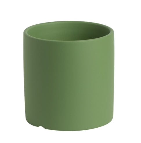 Flower Pot - Nordic Ceramic Cylindrical Planter Drainage