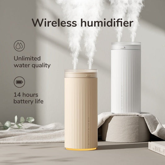 Small Humidifiers 500ml Desk Humidifier Night Light Function Quiet Operation Electric Aroma Diffuser Air Car Humidifier - Deribla Store