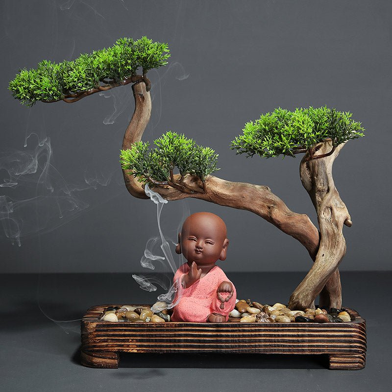 Solid Wood Simulation Of New Chinese Zen Decorations - Deribla Store