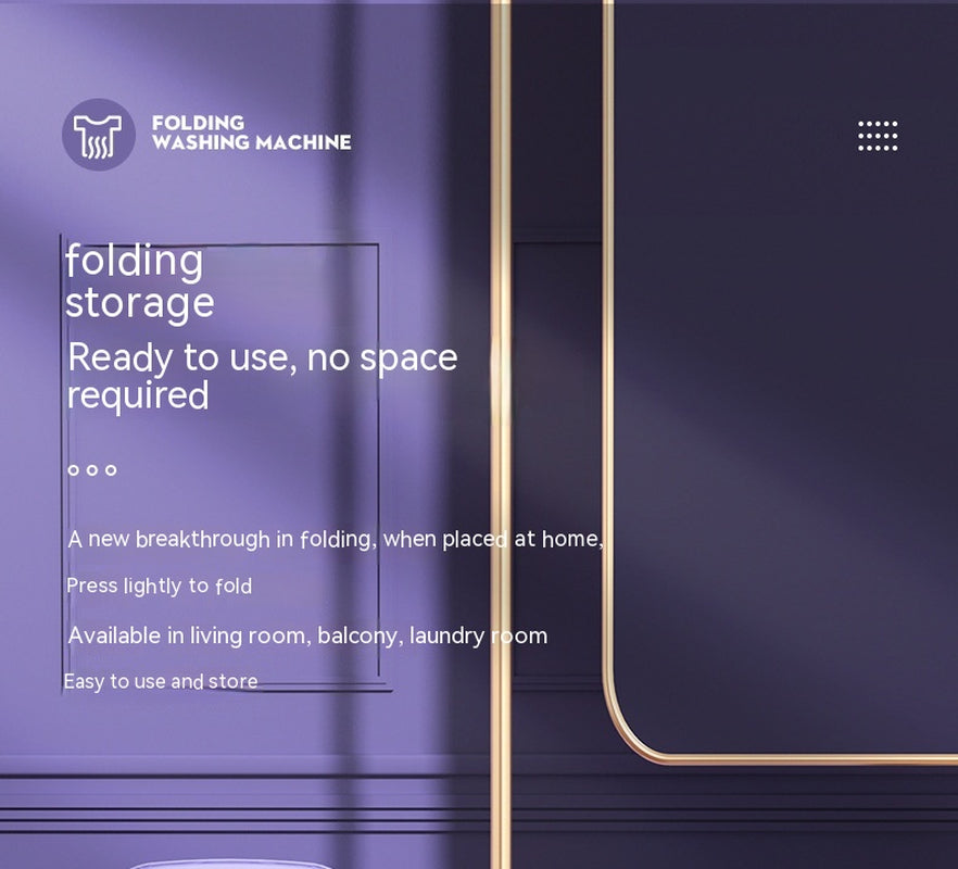 Plastic Folding Washing Machine Automatic Washing Underwear Panty Socks Baby Pet Clothes Dormitory Washing Integrated