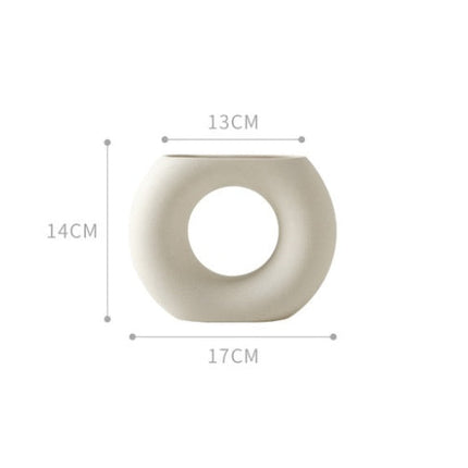 Ceramic Vase - Nordic Modern Decorative Flower Home Decor Deribla Store