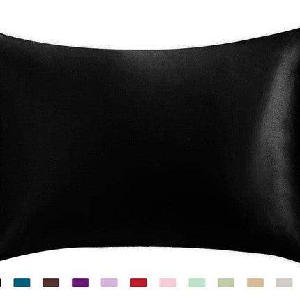 Pillowcase - Satin Silk Single Ice Silk Solid Color Deribla Store