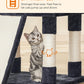 67 Inches Multi-Level Cat Tree for Large Cats, with Cozy Perches, Stable, Smoky Gray UPCT18G