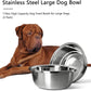 Stainless Steel Large Dog Bowl Set of 2, with 176 Oz (24Cup) High Capacity Metal Dog Food Bowls,Desirable Water and Food Bowls for Large, X-Large, and Giant Dogs,Heavy Duty, Bpa-Free