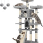 67 Inches Multi-Level Cat Tree for Large Cats, with Cozy Perches, Stable, Smoky Gray UPCT18G