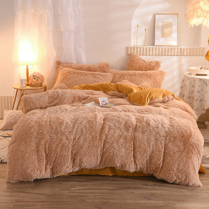 Duvet Cover Set - Luxury Fleece Plush Winter Queen King Deribla Store