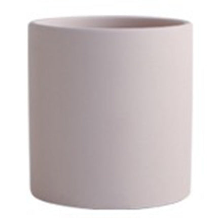 Flower Pot - Nordic Ceramic Cylindrical Planter Drainage Deribla Store