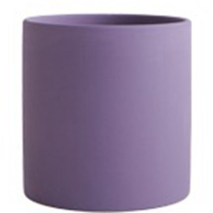 Flower Pot - Nordic Ceramic Cylindrical Planter Drainage Deribla Store