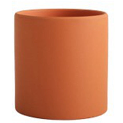 Flower Pot - Nordic Ceramic Cylindrical Planter Drainage Deribla Store