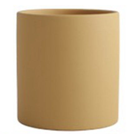 Flower Pot - Nordic Ceramic Cylindrical Planter Drainage Deribla Store