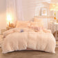 Duvet Cover Set - Luxury Fleece Plush Winter Queen King