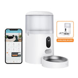 Purechew Sight Double Automatic Pet Feeder HD Camera Feeder with Double Bowls for Cats and Dogs