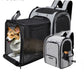 Pet Backpack Expandable Foldable Cat Carrier for Small Medium Dog and Cat Transport Dog Bag Large Space Pets Carrier with Zipper