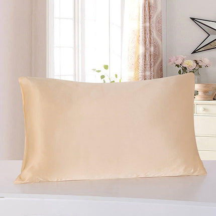 Pillowcase - Satin Silk Single Ice Silk Solid Color Deribla Store