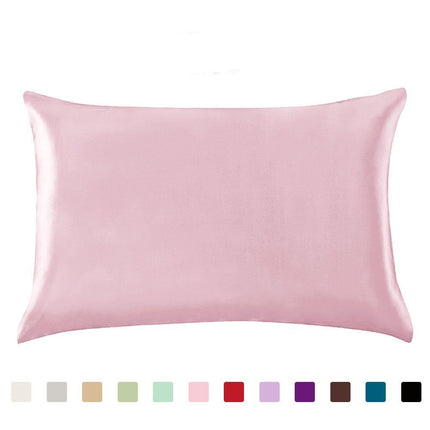 Pillowcase - Satin Silk Single Ice Silk Solid Color Deribla Store