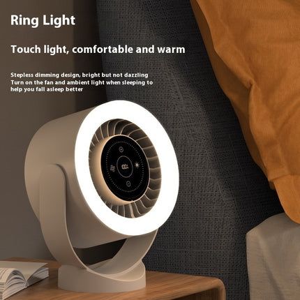 Table Fan - USB Rechargeable Desk Fan with LED Display