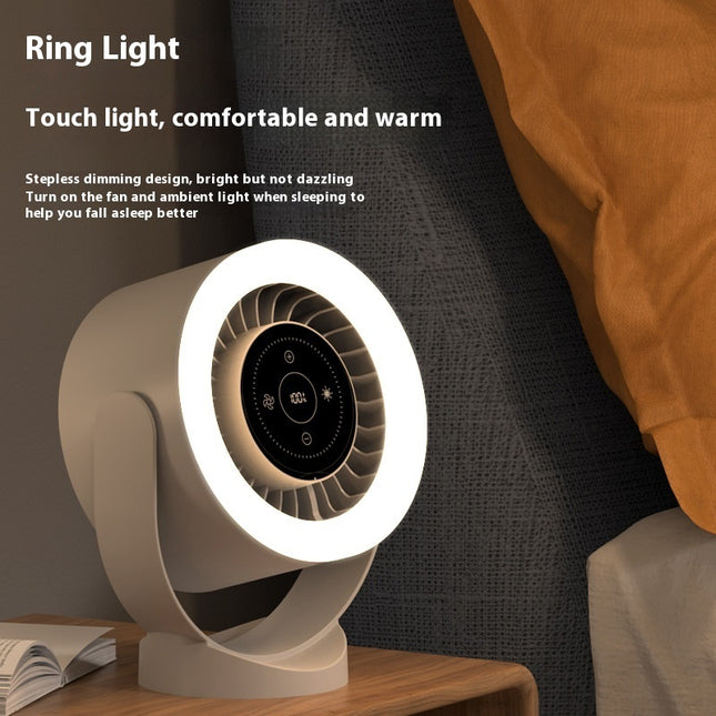 Table Fan - USB Rechargeable Desk Fan with LED Display