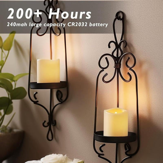 24 Pack Flickering Flameless Votive Candles 200+ Hour Electric Fake Candles Battery Operated LED Tealight for Wedding Outdoor Table Christmas Decor - Lighting - Deribla Store