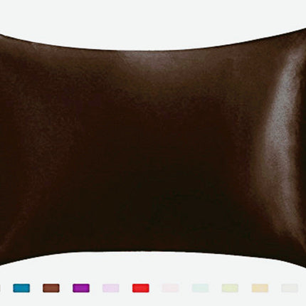 Pillowcase - Satin Silk Single Ice Silk Solid Color Deribla Store