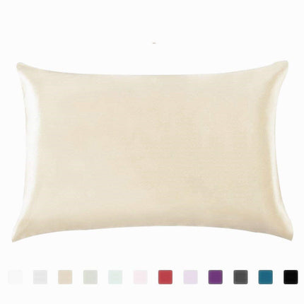 Pillowcase - Satin Silk Single Ice Silk Solid Color Deribla Store