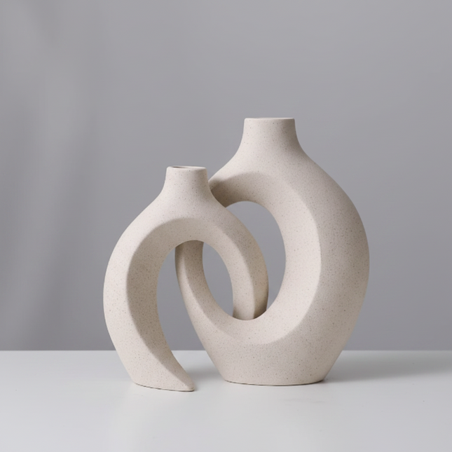 FlameCraft vase artistic flame silhouette design — Deribla Store