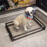 Dog Toilet Indoor Dogs Litter Box Stainless Steel Sand Basin for Puppy Training Washable Dog Toilet Cleaning Tools Pet Supplies