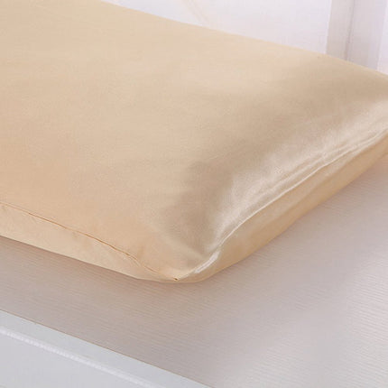 Pillowcase - Satin Silk Single Ice Silk Solid Color Deribla Store