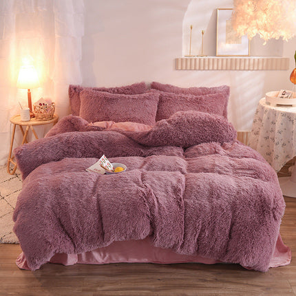 Duvet Cover Set - Luxury Fleece Plush Winter Queen King Deribla Store