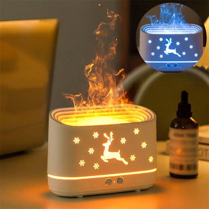 Flame Humidifier - Elk Diffuser Atmosphere Lamp Christmas Deribla Store