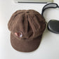 Women's Autumn Winter Japanese Brown Octagonal Cap