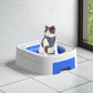 Plastic Cat Toilet Training Kit Independent Training Cat Toilet Tools Pet Cat Toilet Trainer Cats Training Product