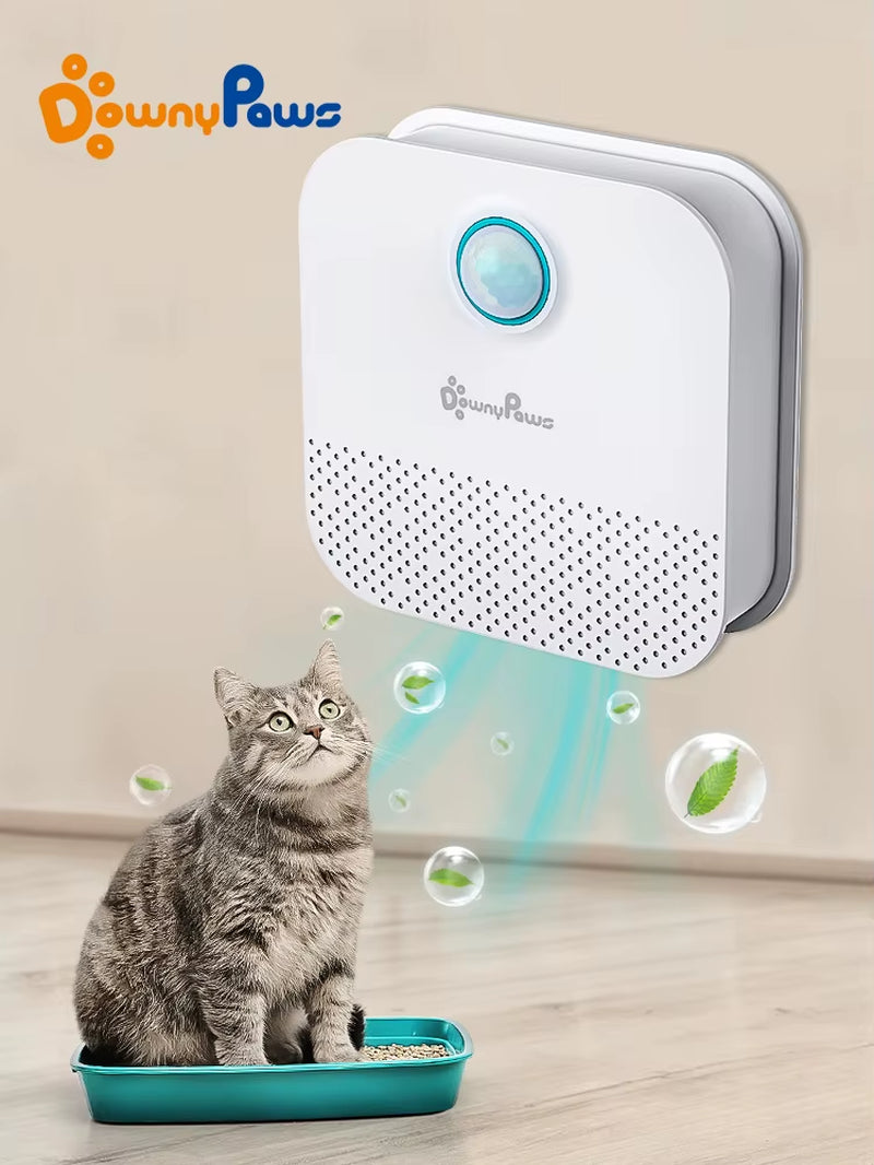 4000Mah Smart Cat Odor Purifier for Cats Litter Box Deodorizer Dog Toilet Rechargeable Air Cleaner Pets Deodorization