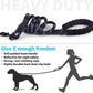 Dog Leash - 2FT/5FT/6FT Thick Nylon Rope with Comfortable Padded Handle, Reflective, Collapsible Pet Bowl & Garbage Bags (Blue, 1/3" X 5 FT)