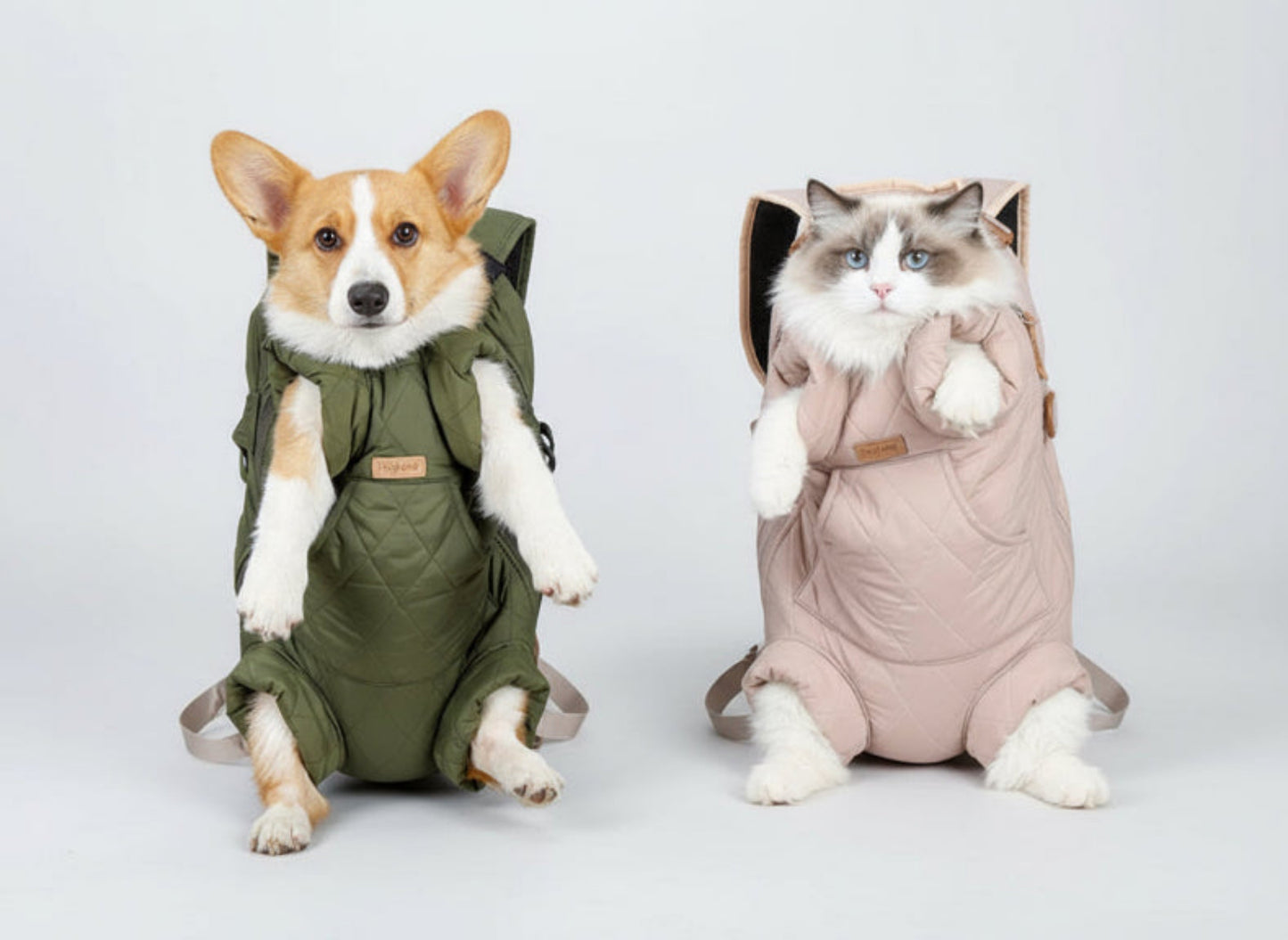 Winter Pet Dog Backpack Thicken Warm Cat Backpack Hands Free Portable Travel Dog Carrier for Small Dogs Windproof Safety Pet Bag